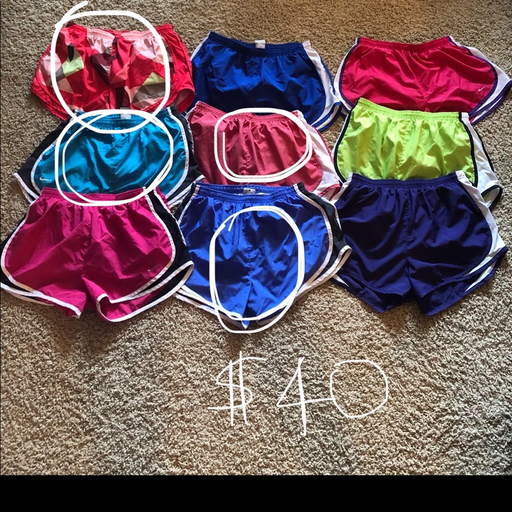 Bundle of 4 pairs size L Nike shorts!
